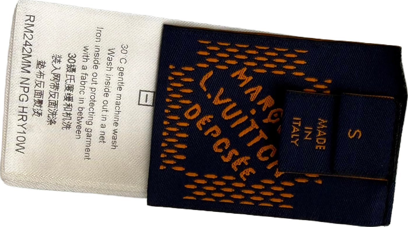 Louis Vuitton Printed Short-Sleeved Cotton Damier Monogram T-Shirt 'Milky White' - Size S (ARCHIVE)