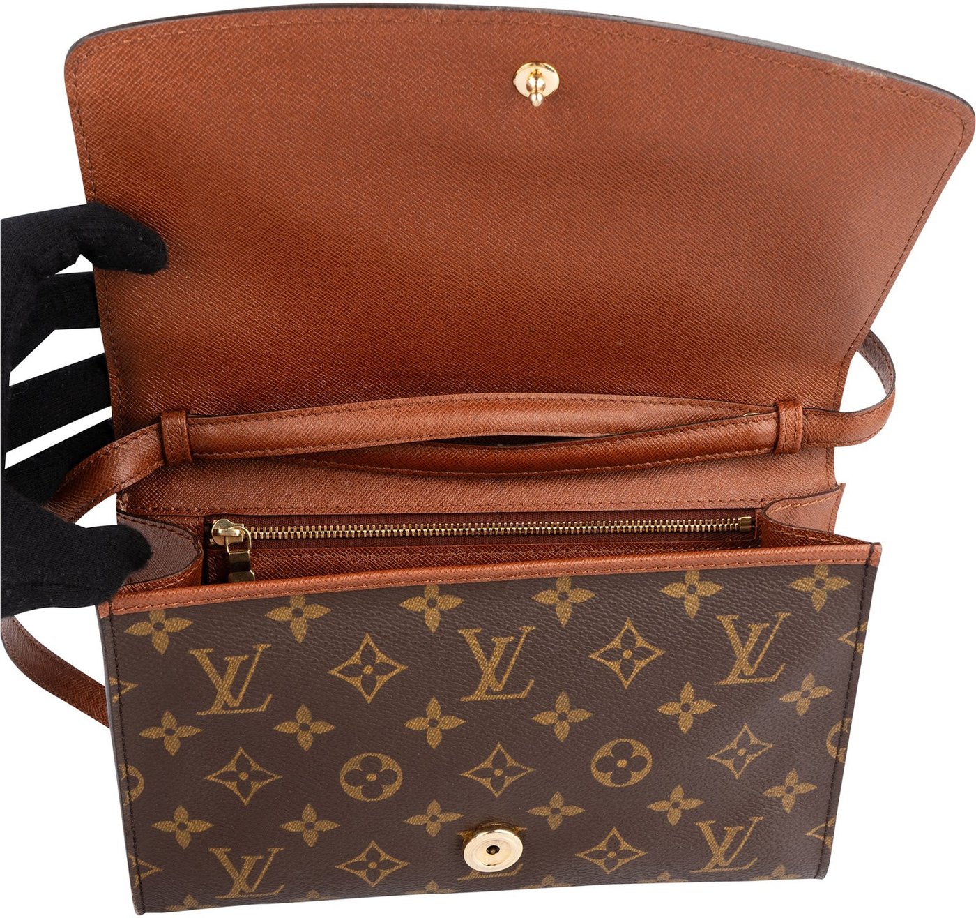 Louis Vuitton Monogram Canvas Pochette Bordeaux Crossbody Bag