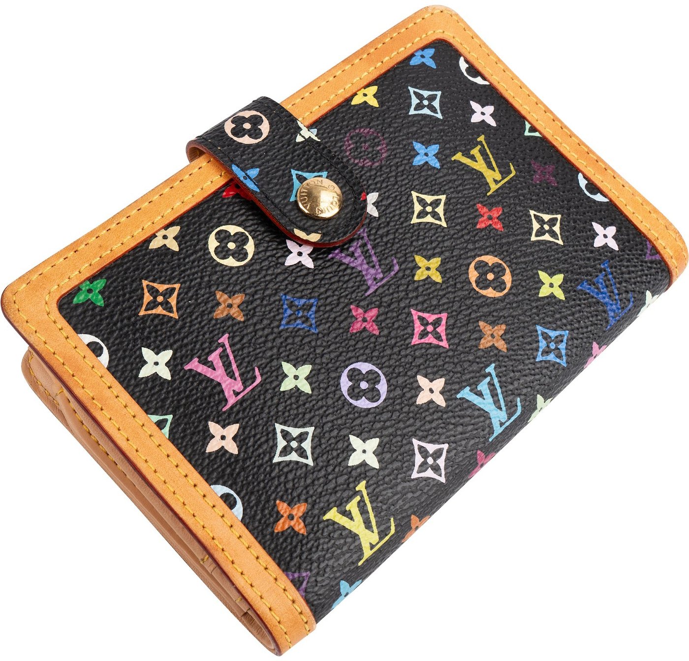 Louis Vuitton Monogram Murakami Multicolor Compact Clip Wallet