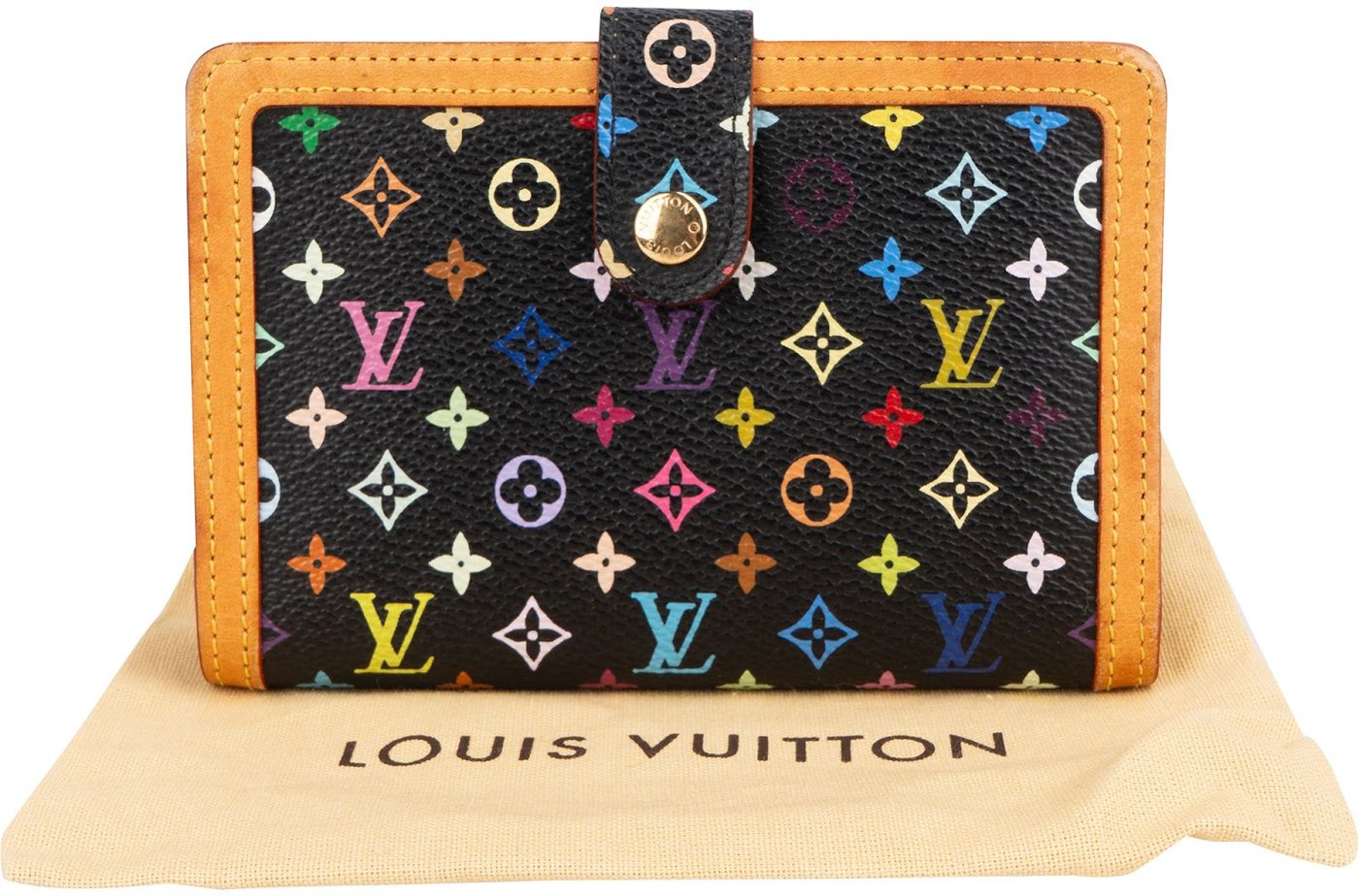Louis Vuitton Monogram Murakami Multicolor Compact Clip Wallet