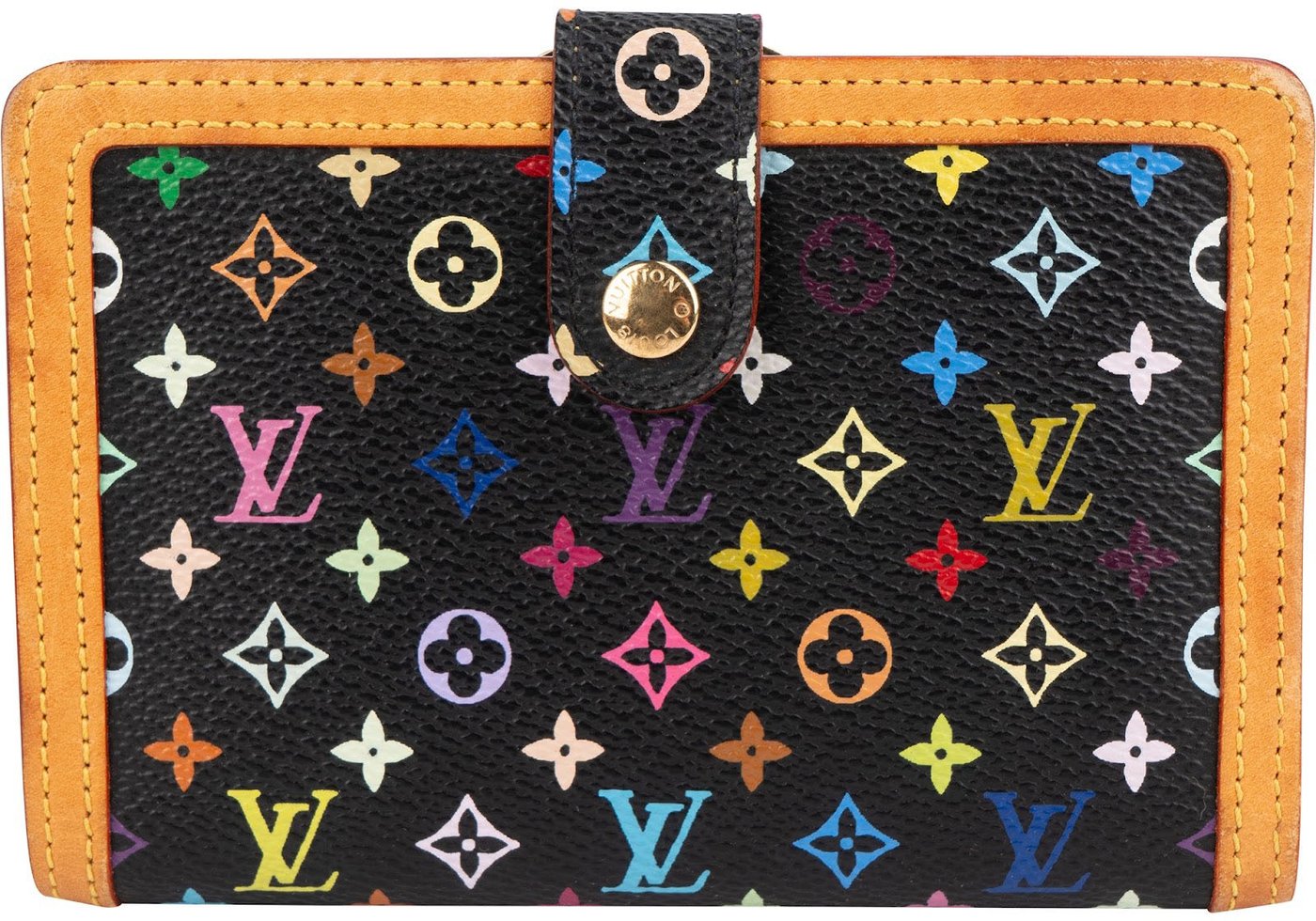 Louis Vuitton Monogram Murakami Multicolor Compact Clip Wallet