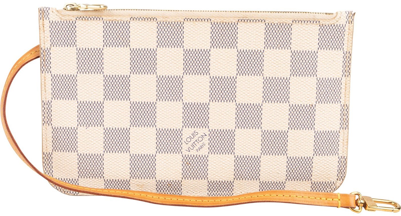 Louis Vuitton Monogram Damier Azur Neverfull PM Pochette Accessoires Clutch