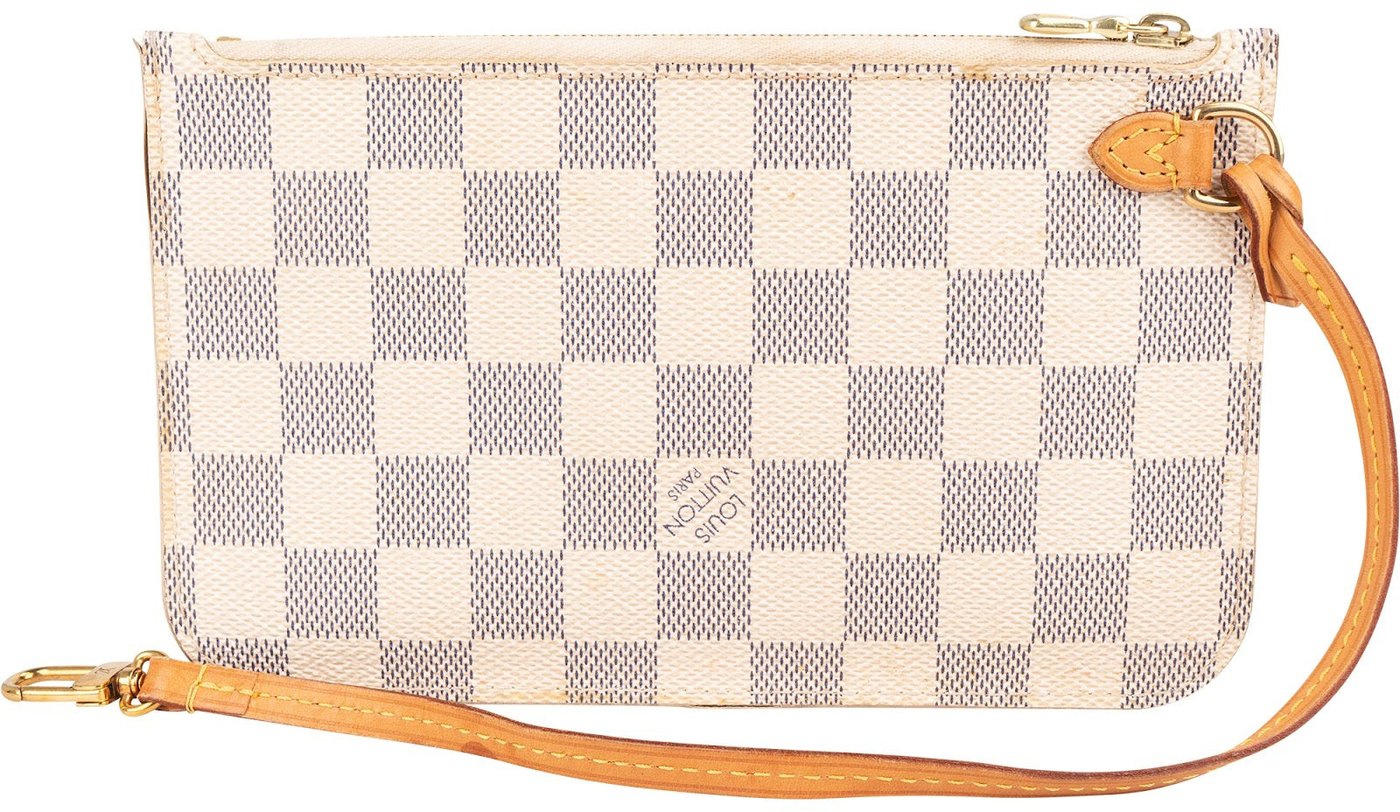 Louis Vuitton Monogram Damier Azur Neverfull PM Pochette Accessoires Clutch