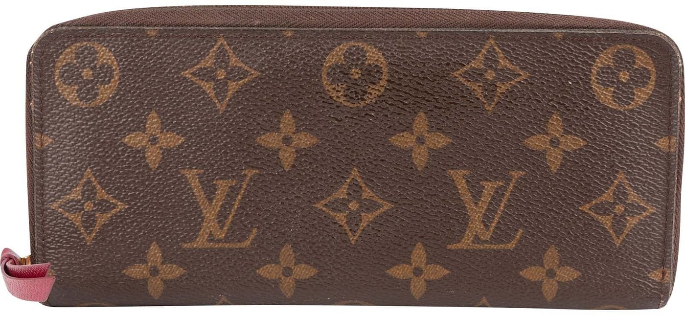 Louis Vuitton Monogram Canvas Clemence Zippy Wallet