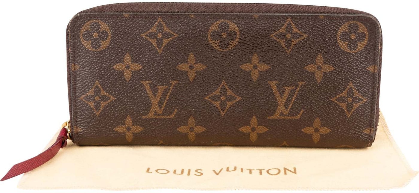 Louis Vuitton Monogram Canvas Clemence Zippy Wallet