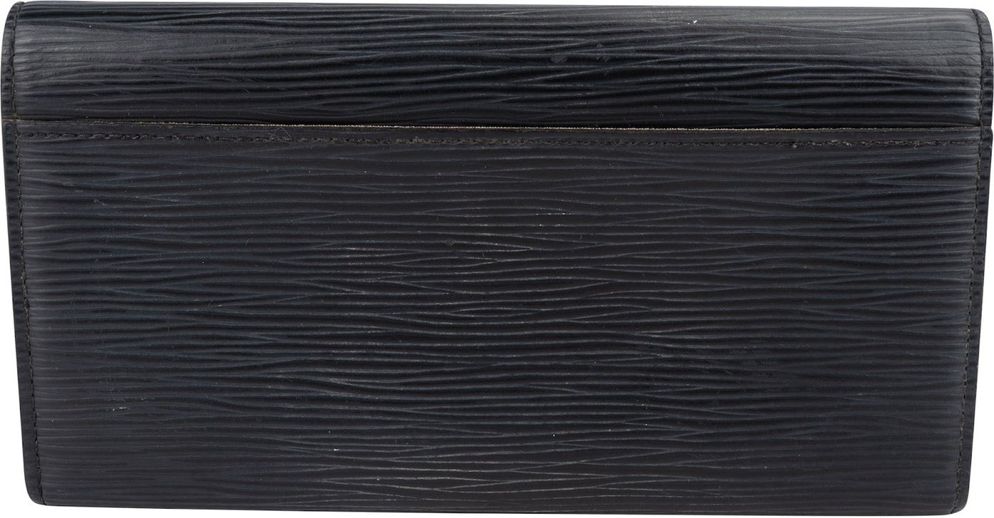 Louis Vuitton Noir Epi Leather Sarah Wallet