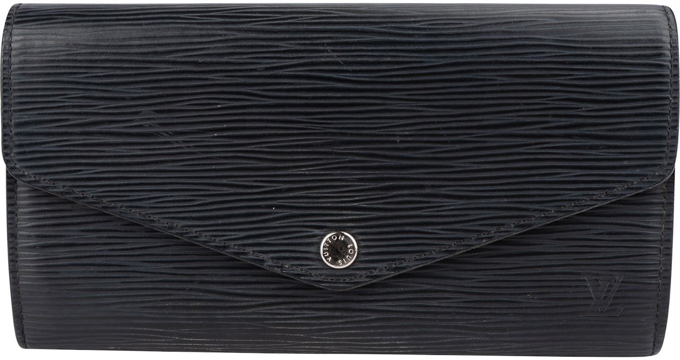 Louis Vuitton Noir Epi Leather Sarah Wallet