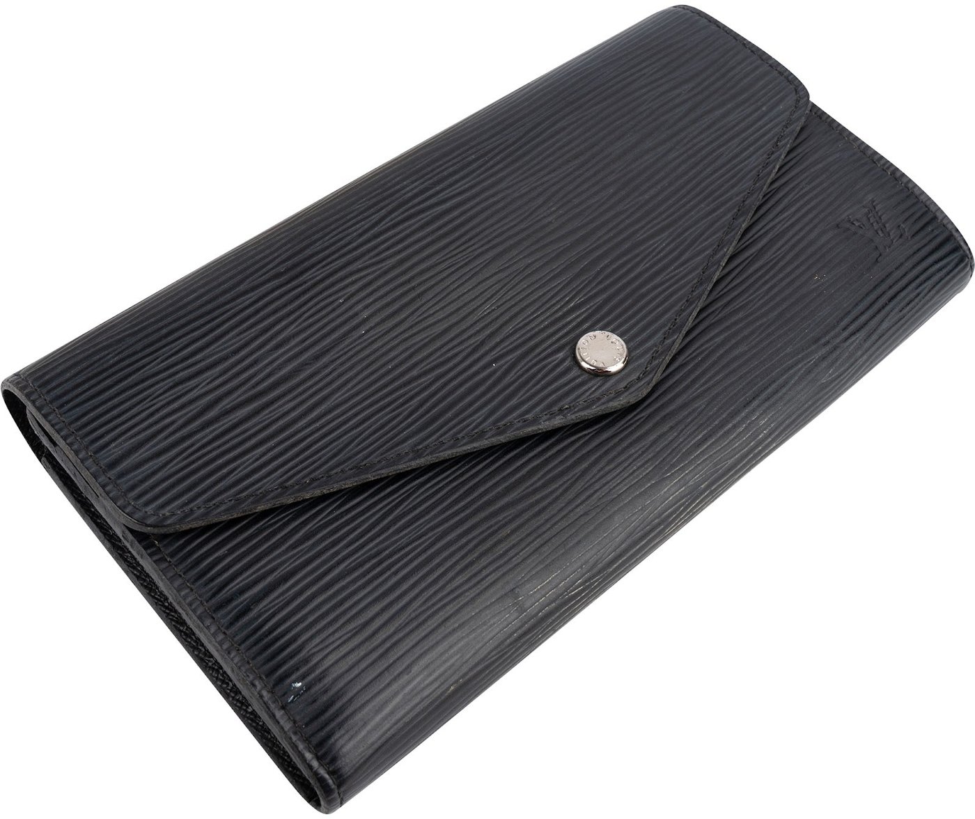 Louis Vuitton Noir Epi Leather Sarah Wallet
