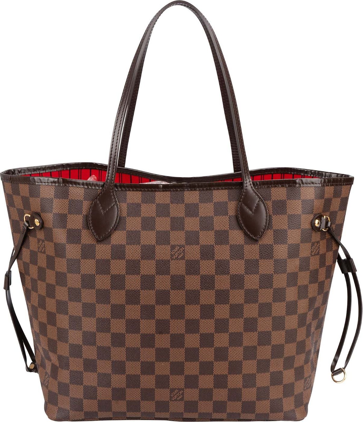 Louis Vuitton Monogram Damier Ebene Neverfull MM Shoulder Bag