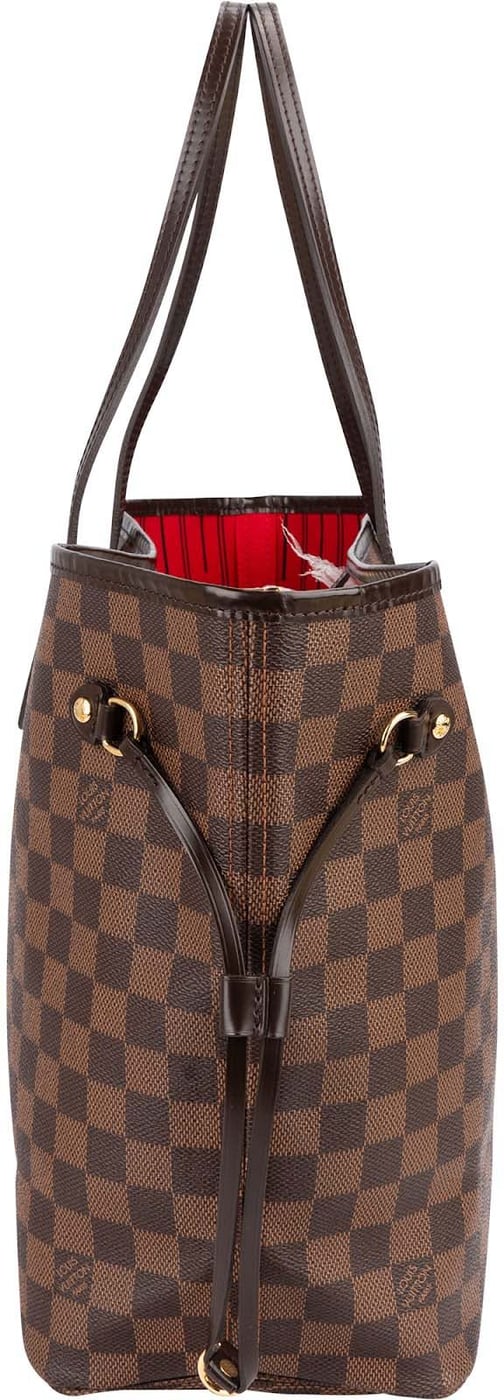 Louis Vuitton Monogram Damier Ebene Neverfull MM Shoulder Bag