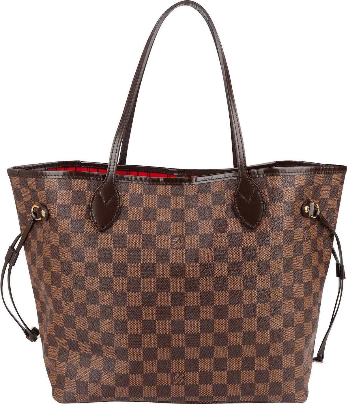 Louis Vuitton Monogram Damier Ebene Neverfull MM Shoulder Bag