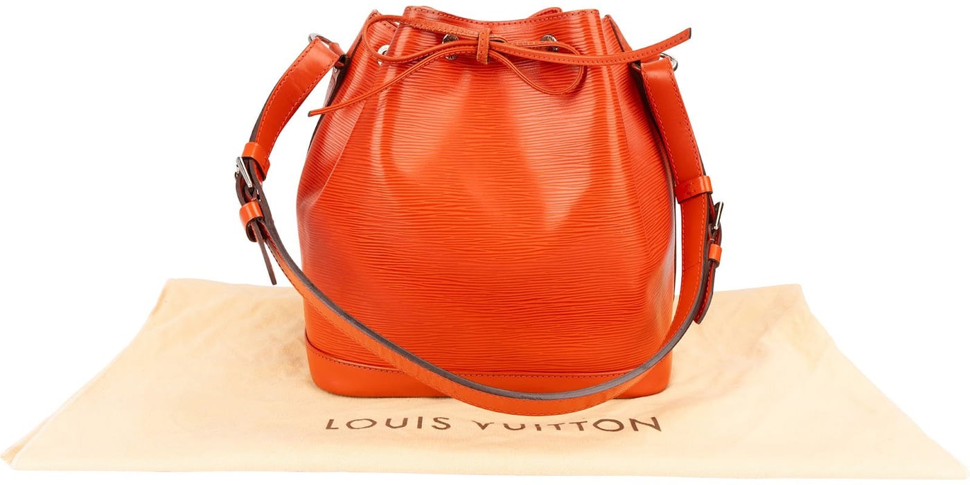 Louis Vuitton Orange Epi Leather NM Sac Noe Petit Shoulder Bag
