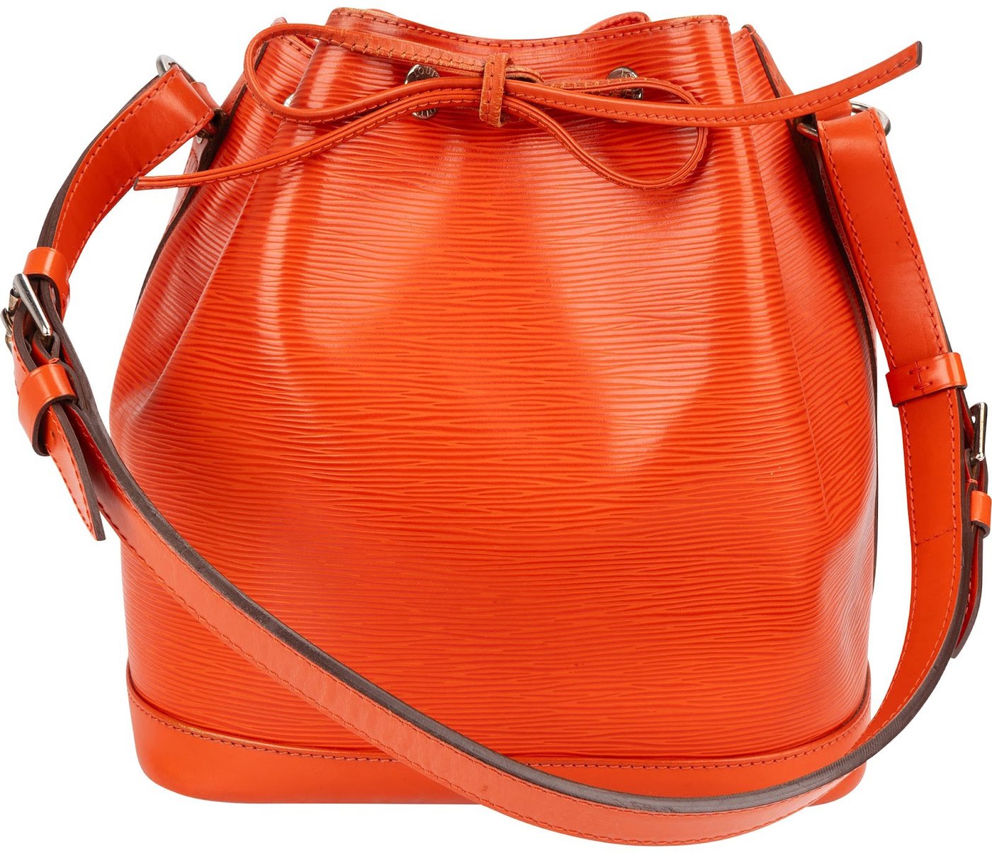 Louis Vuitton Orange Epi Leather NM Sac Noe Petit Shoulder Bag