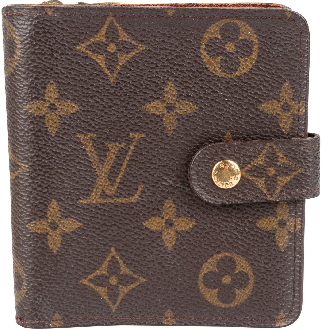Louis Vuitton Monogram Canvas Compact Zip Wallet