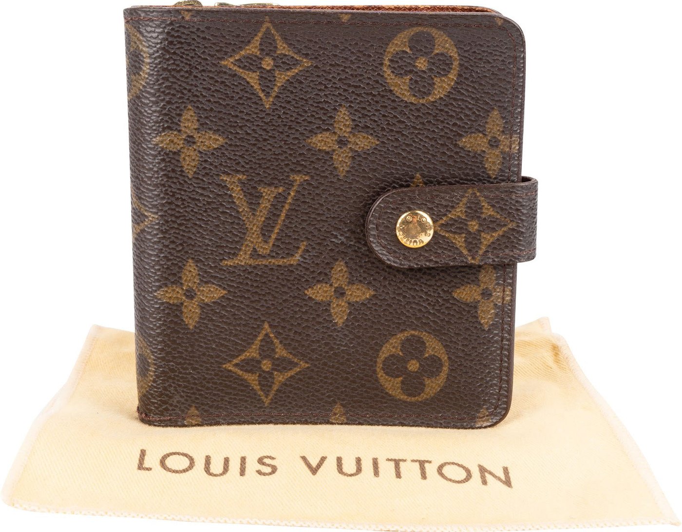 Louis Vuitton Monogram Canvas Compact Zip Wallet