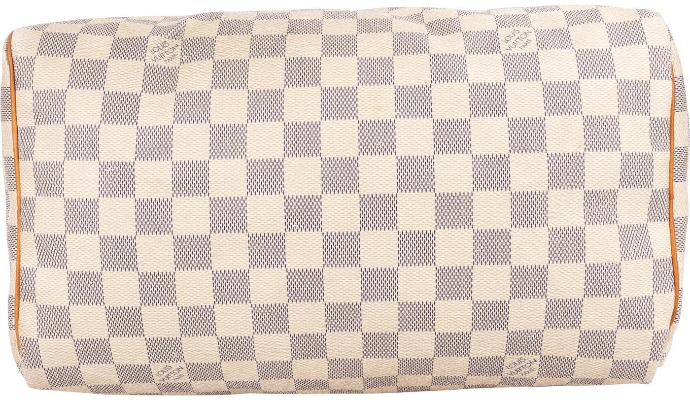 Louis Vuitton Monogram Damier Azur Speedy 30 Handbag