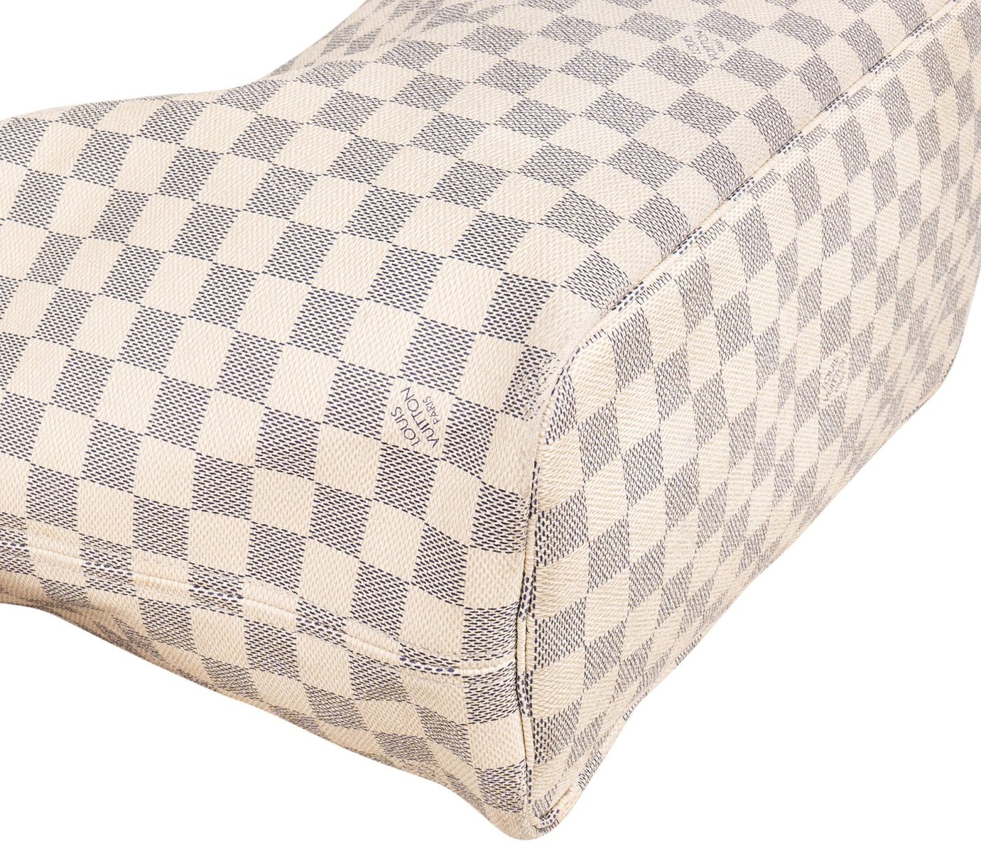Louis Vuitton Monogram Damier Azur Neverfull MM Shoulder Bag