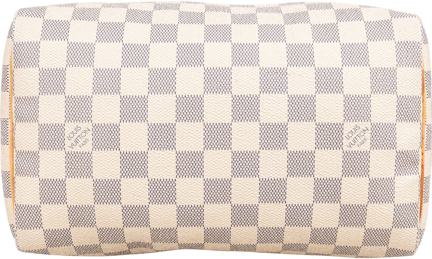 Louis Vuitton Monogram Damier Azur Speedy 25 Handbag