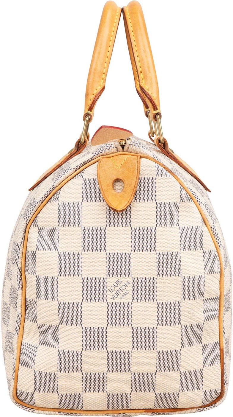 Louis Vuitton Monogram Damier Azur Speedy 25 Handbag
