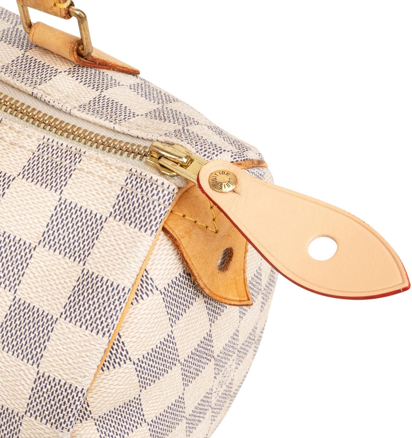 Louis Vuitton Monogram Damier Azur Speedy 25 Handbag