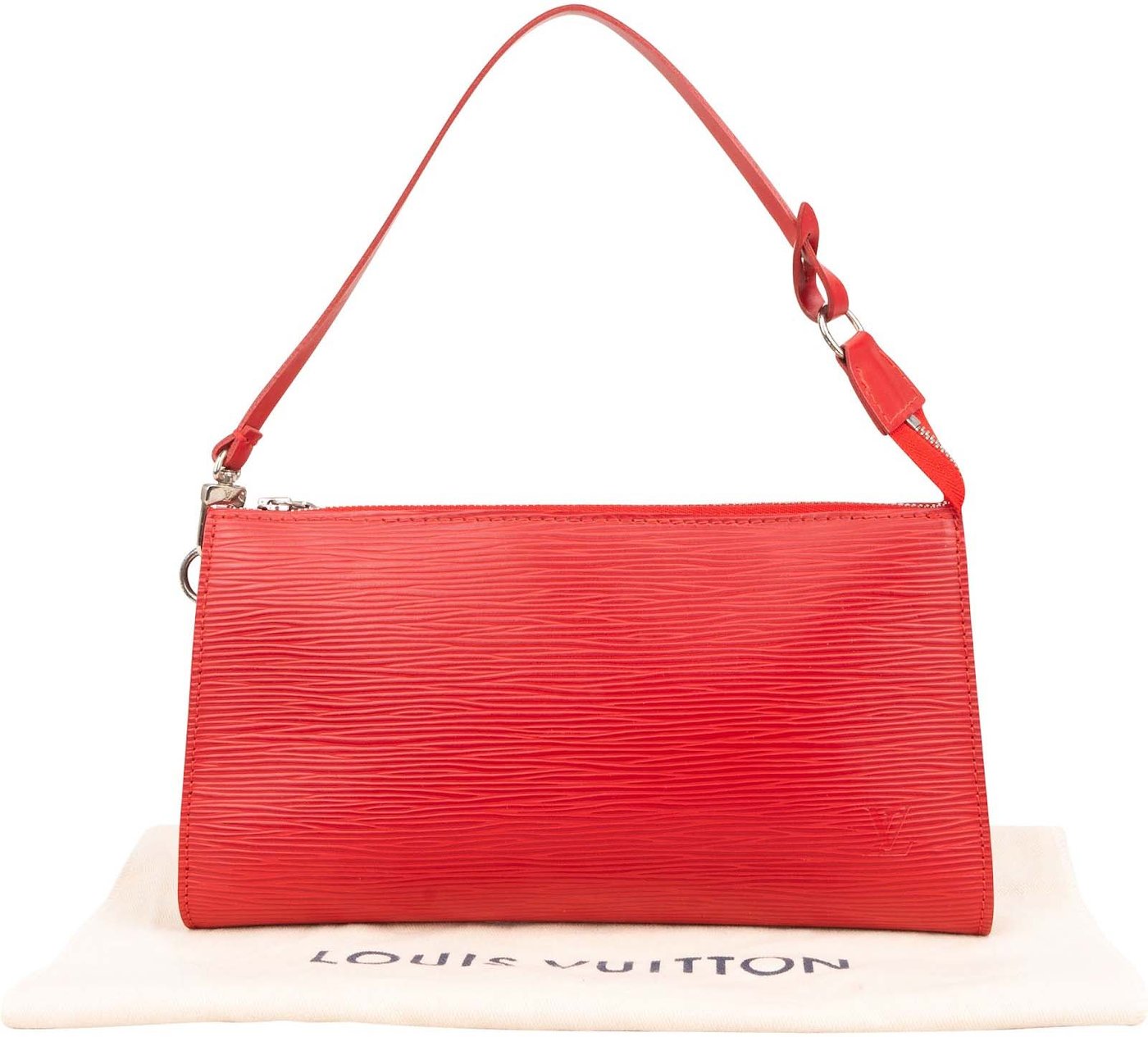 Louis Vuitton Red Epi Leather Pochette Accessoires Handbag