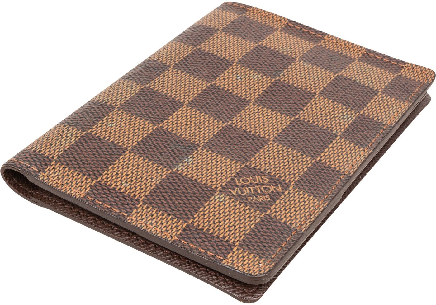 Louis Vuitton Monogram Damier Ebene Passport Cover Card Holder