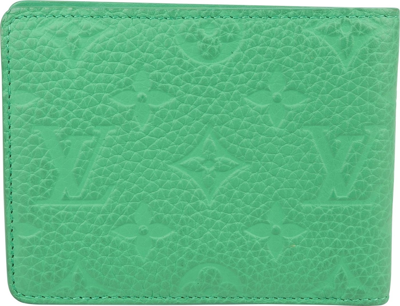 Louis Vuitton Green Monogram Empreinte Leather Slender Wallet