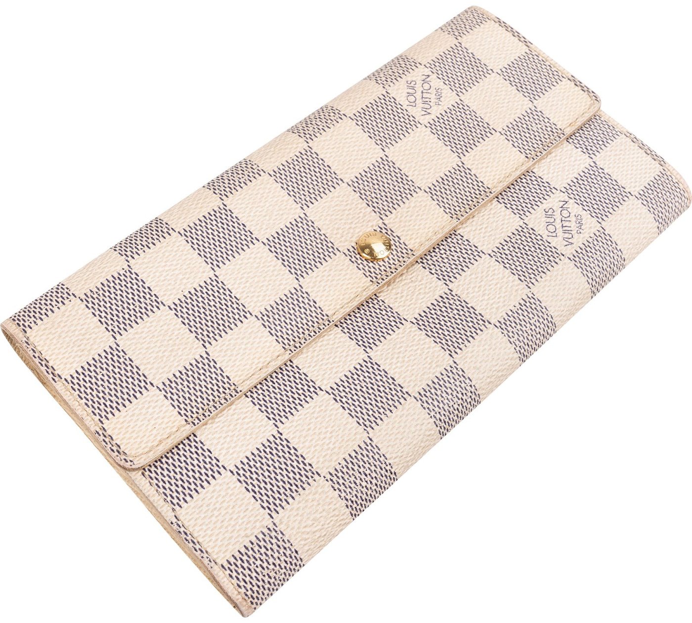 Louis Vuitton Monogram Damier Azur Canvas Sarah Wallet