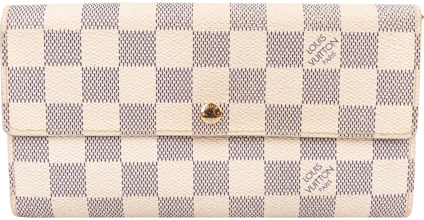 Louis Vuitton Monogram Damier Azur Canvas Sarah Wallet