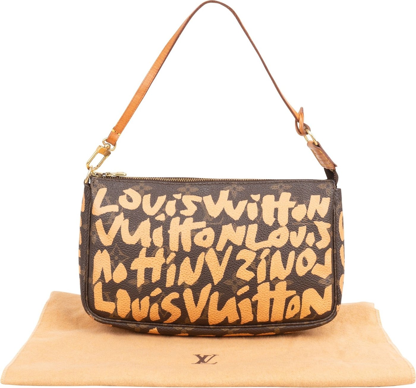 Louis Vuitton Limited Monogram Graffiti Pochette Accessoires Handbag