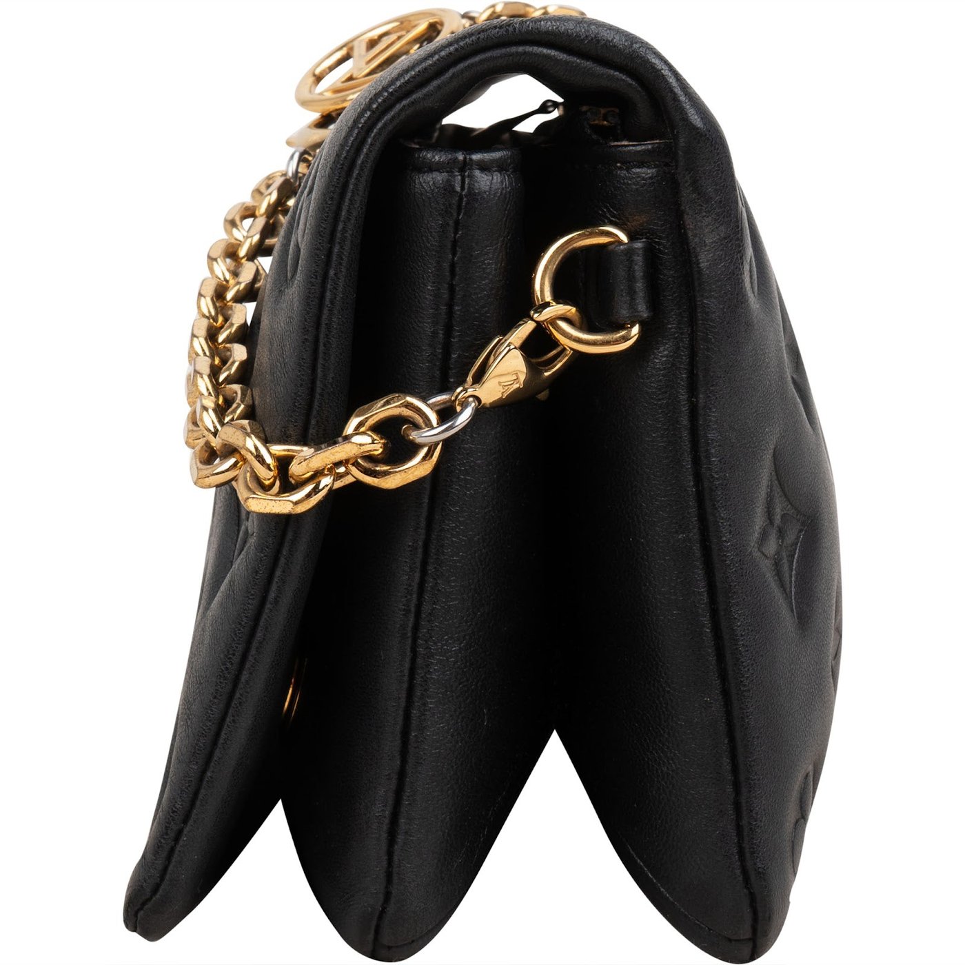 Louis Vuitton Bubblegram Monogram Lambskin Coussin Pochette Accessoires Crossbody Bag M80742