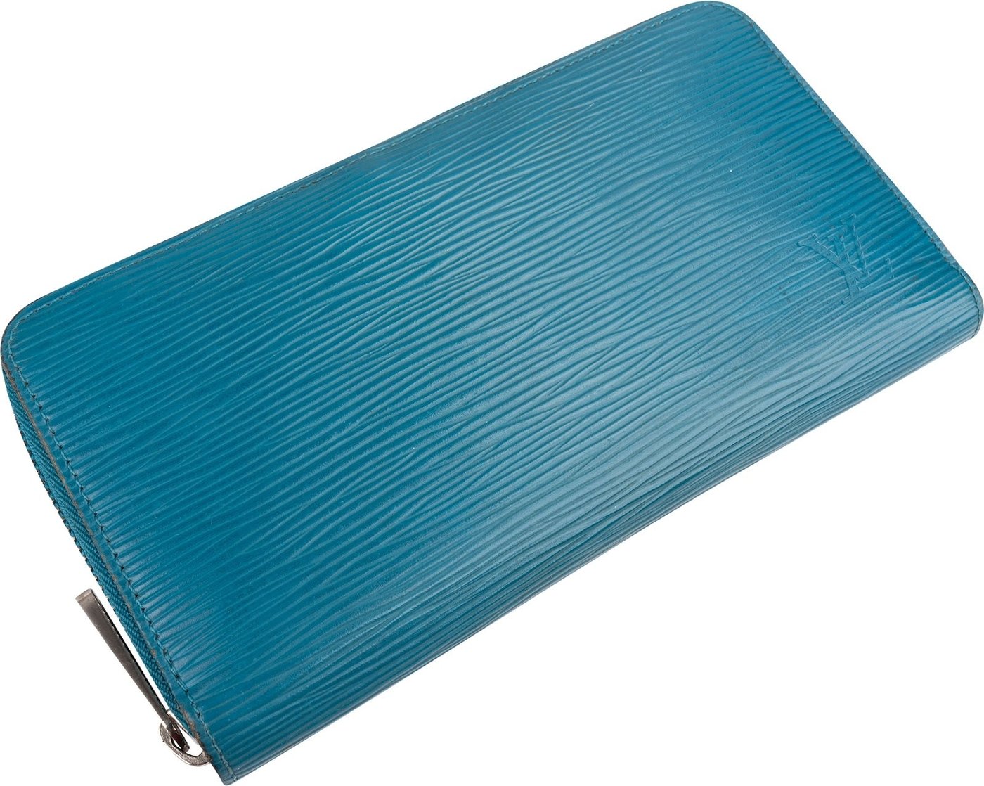 Louis Vuitton Blue Epi Leather Zippy Wallet
