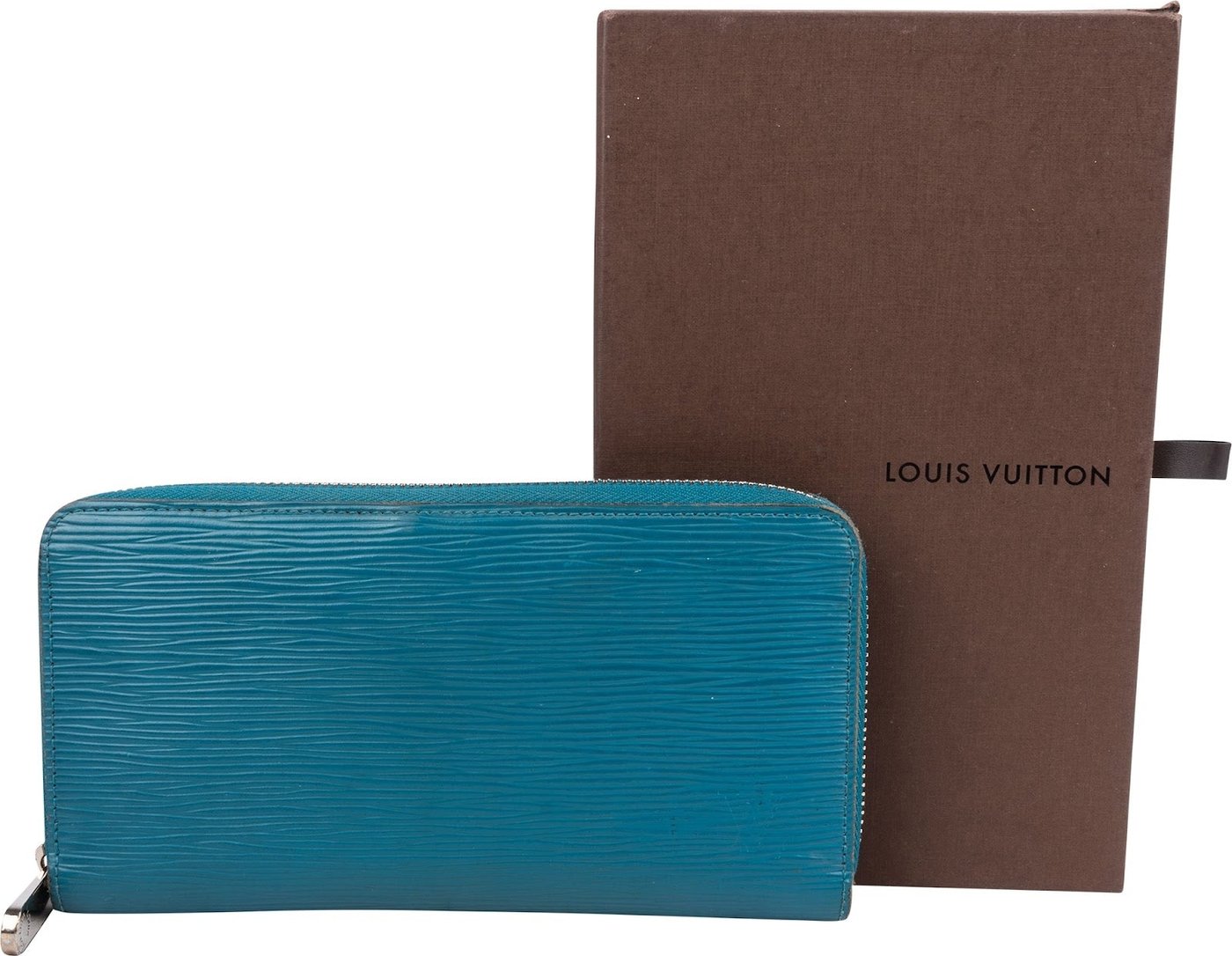 Louis Vuitton Blue Epi Leather Zippy Wallet
