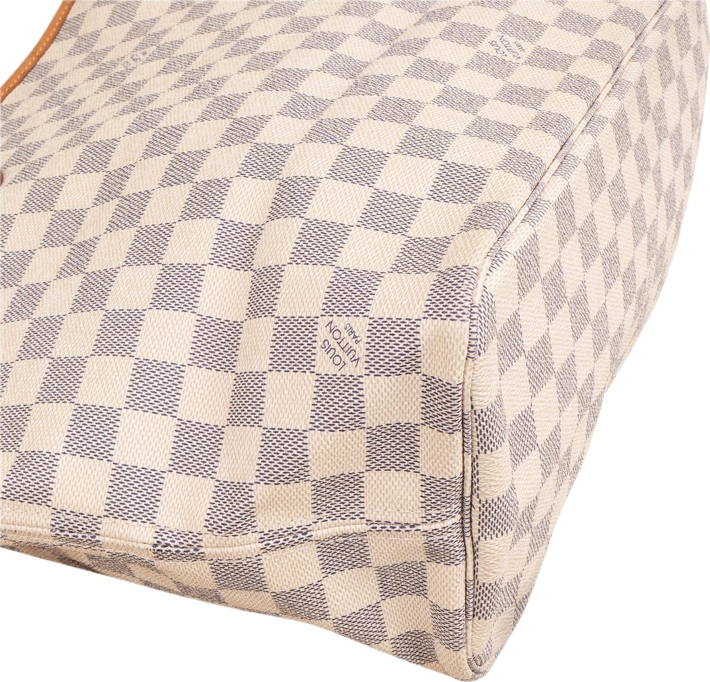 Louis Vuitton Monogram Damier Azur Canvas Neverfull MM Shoulder Bag