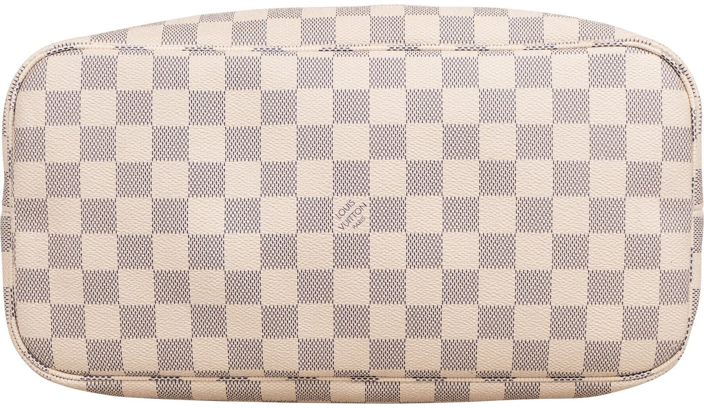 Louis Vuitton Monogram Damier Azur Canvas Neverfull MM Shoulder Bag