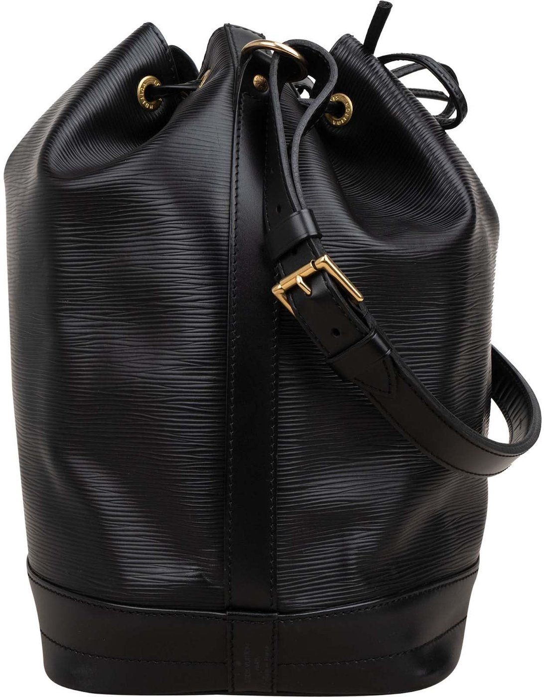 Louis Vuitton Noir Epi Leather Sac Noé Grande Shoulder Bag