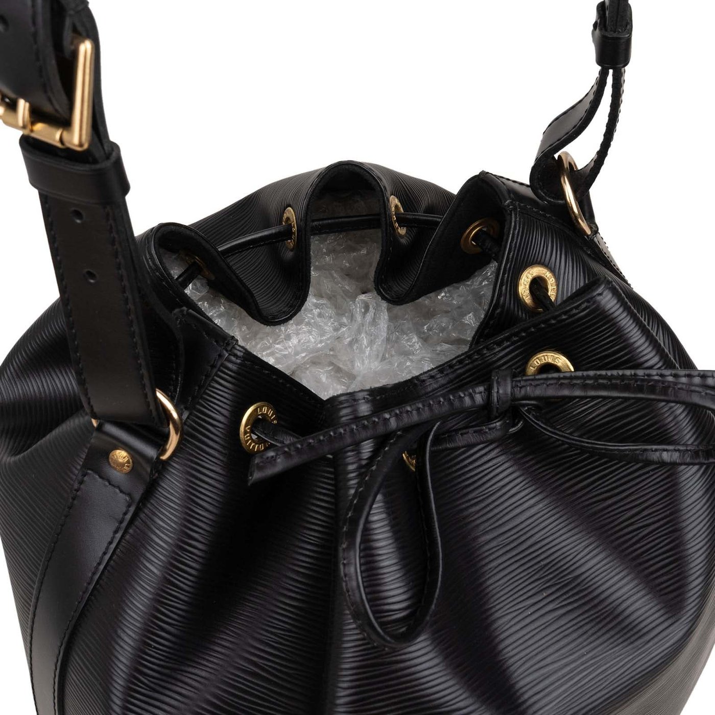 Louis Vuitton Noir Epi Leather Sac Noé Grande Shoulder Bag