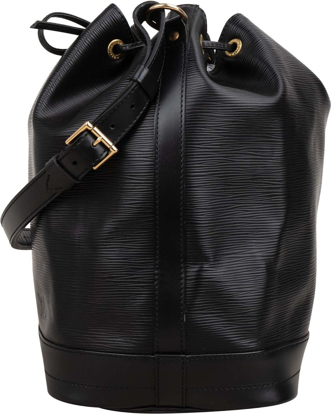 Louis Vuitton Noir Epi Leather Sac Noé Grande Shoulder Bag