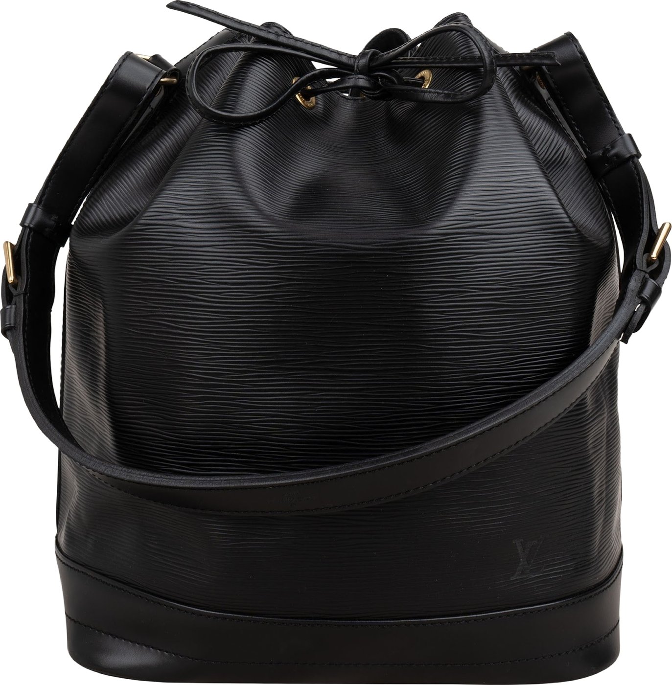 Louis Vuitton Noir Epi Leather Sac Noé Grande Shoulder Bag