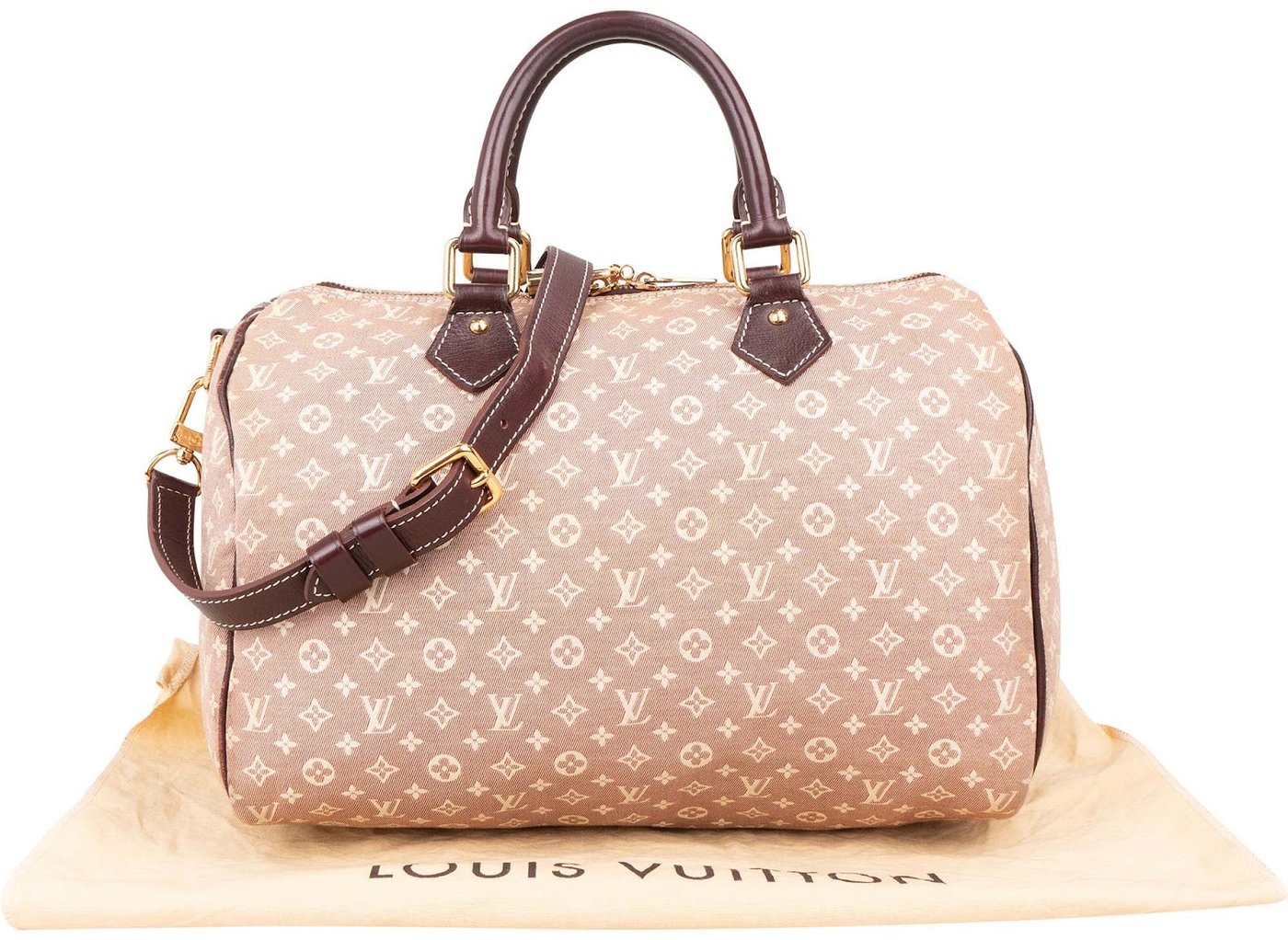 Louis Vuitton Monogram Mini Lin Speedy 30 Bandoulière Handbag