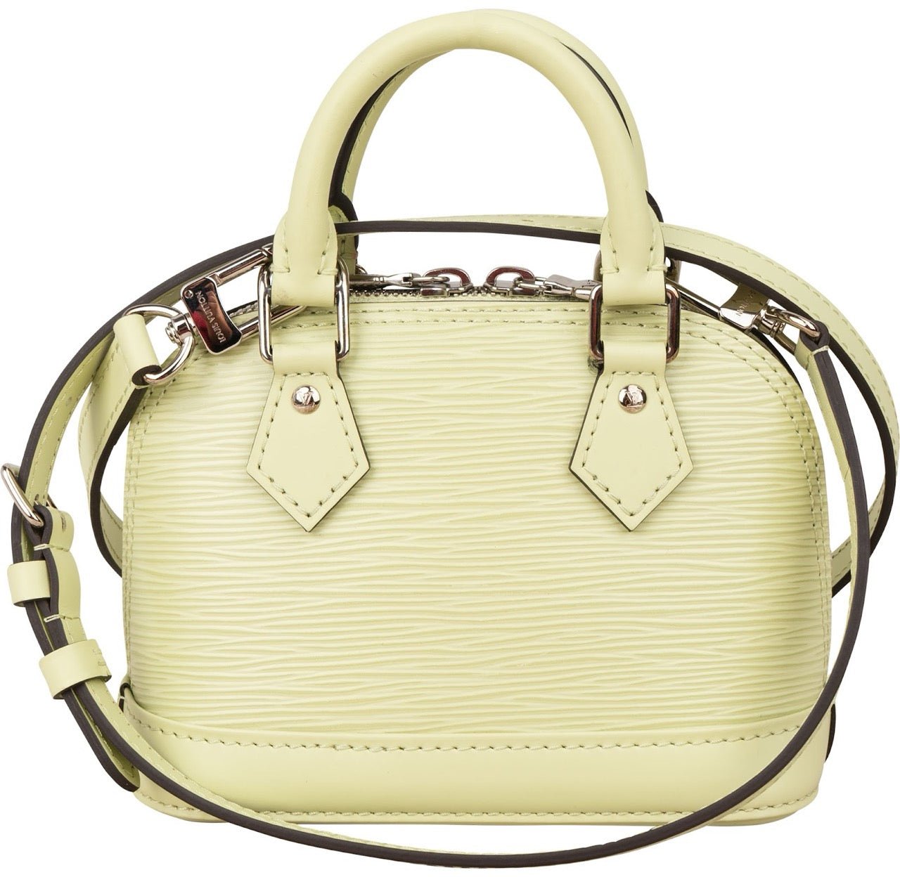 Louis Vuitton Light Green Epi Leather Nano Alma BB Crossbody Bag V Noto