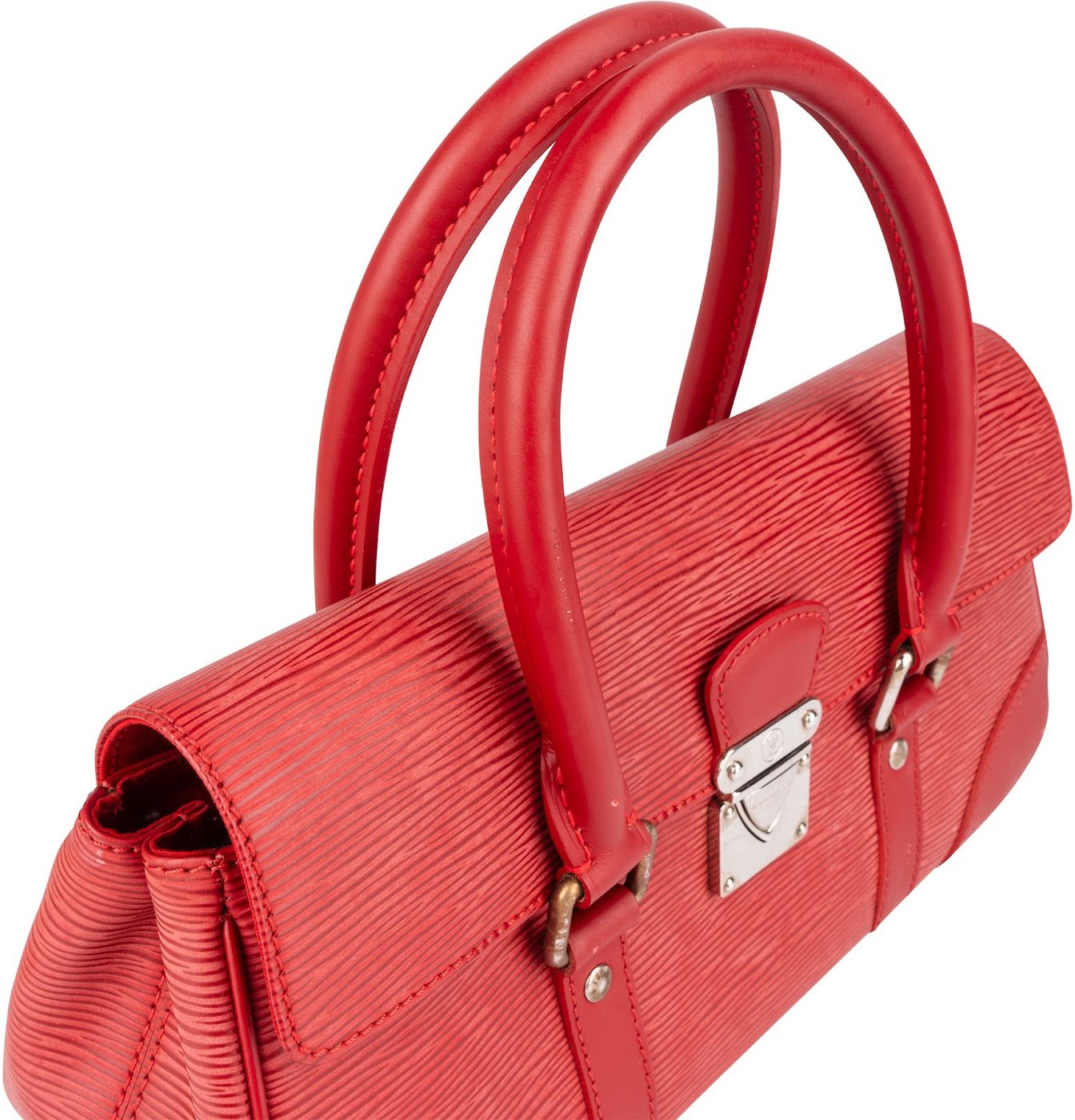 Louis Vuitton Red Epi Leather Segur PM Handbag