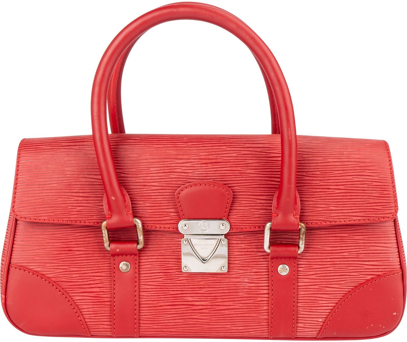 Louis Vuitton Red Epi Leather Segur PM Handbag