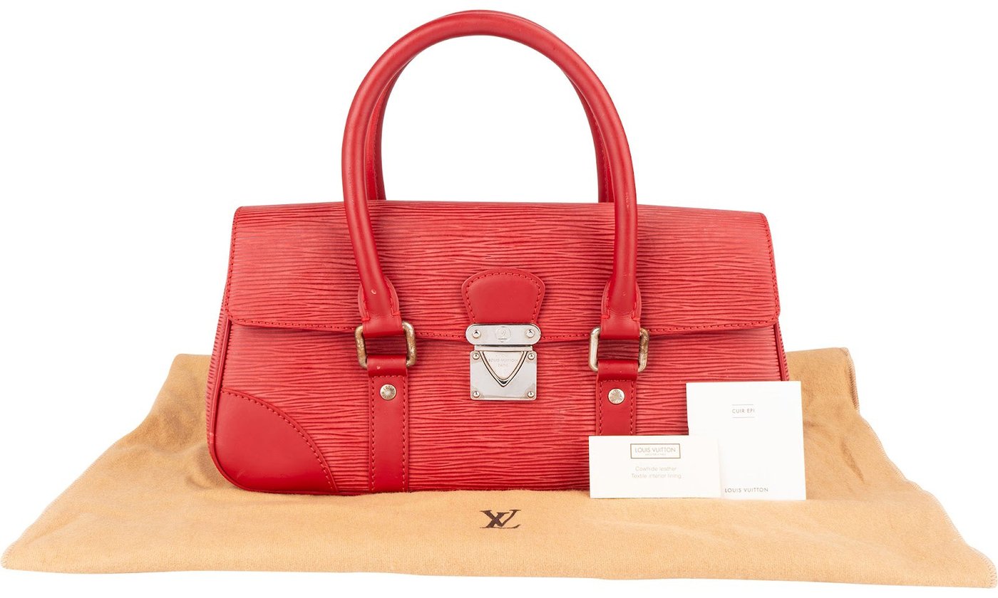 Louis Vuitton Red Epi Leather Segur PM Handbag