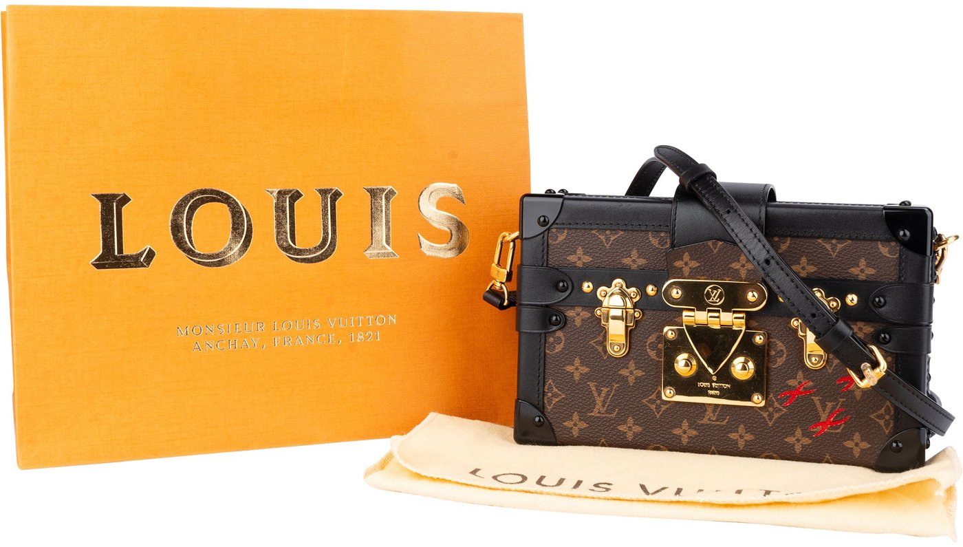 Louis Vuitton Canvas Monogram Petite Malle Crossbody Bag