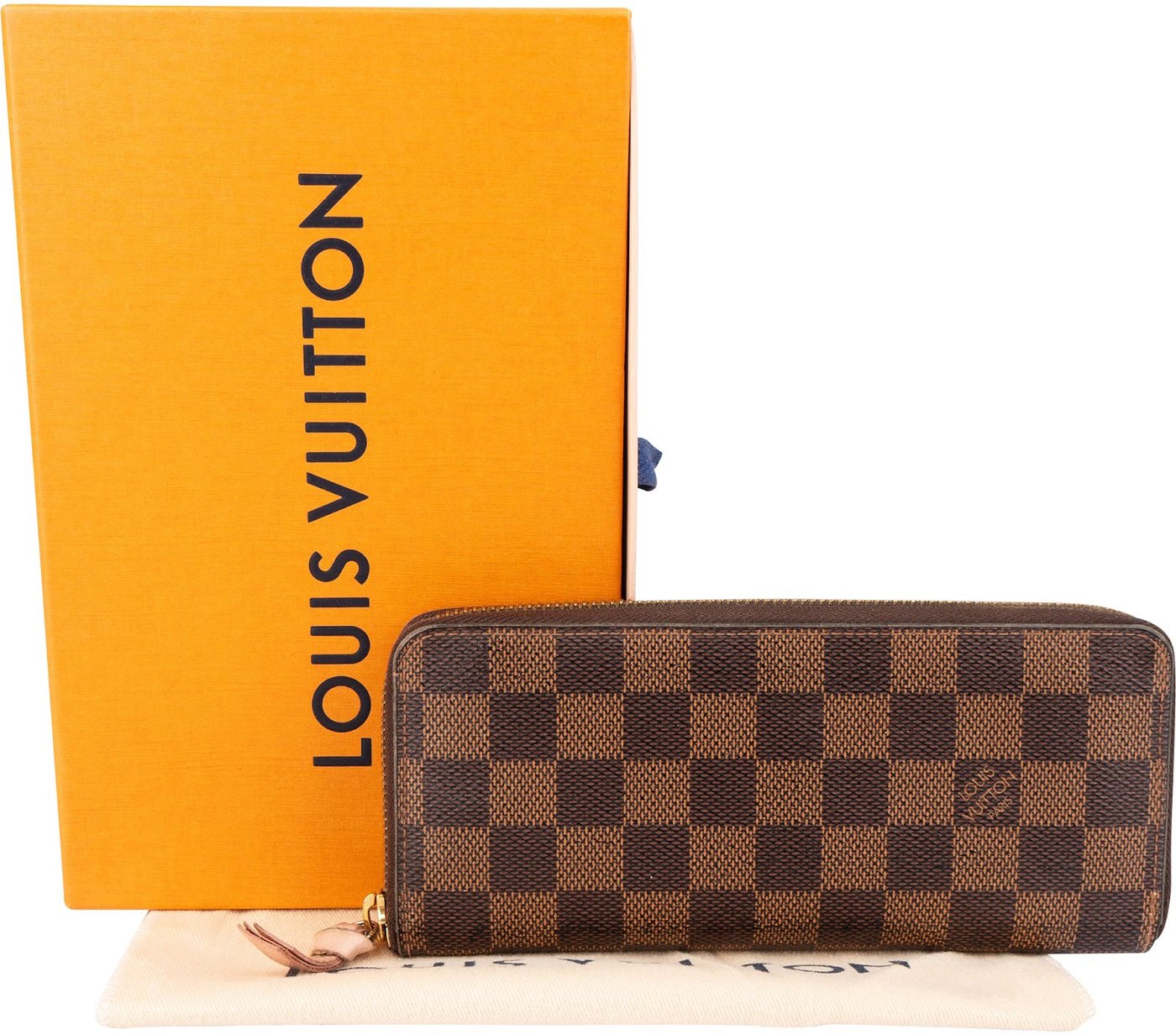 Louis Vuitton Monogram Damier Ebene Long Zippy Wallet