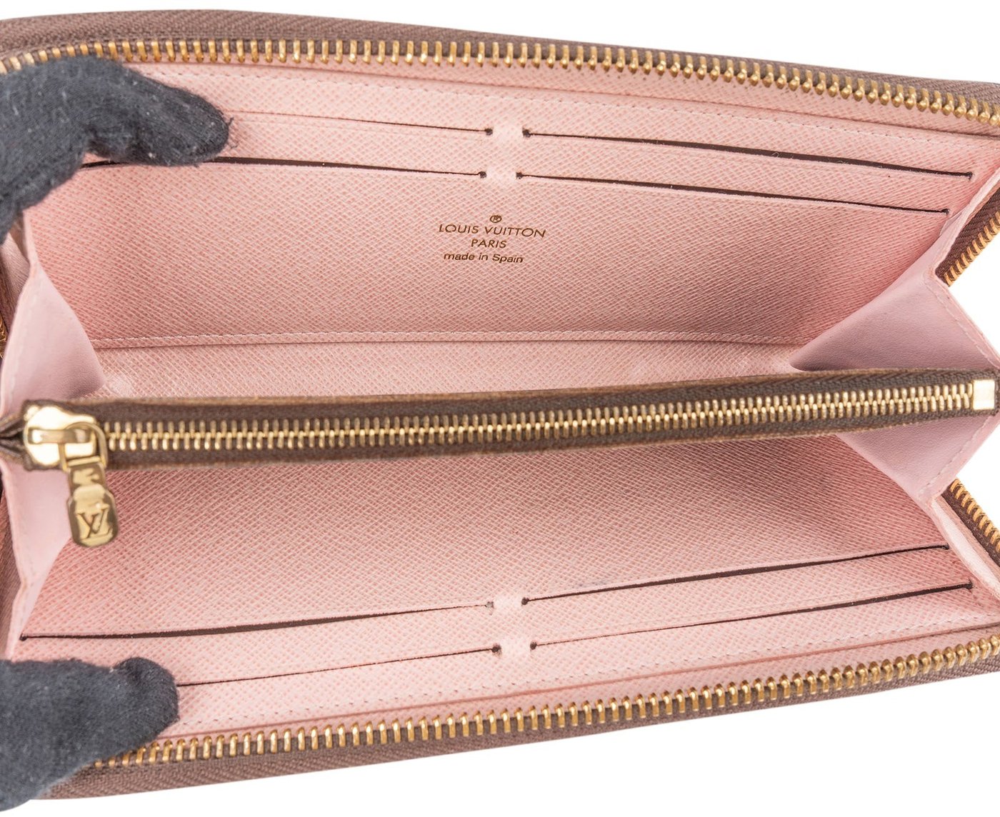 Louis Vuitton Monogram Damier Ebene Long Zippy Wallet