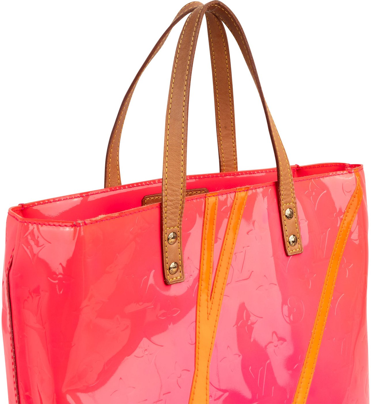 Louis Vuitton x Robert Wilson Monogram Vernis Leather Reade GM Handbag