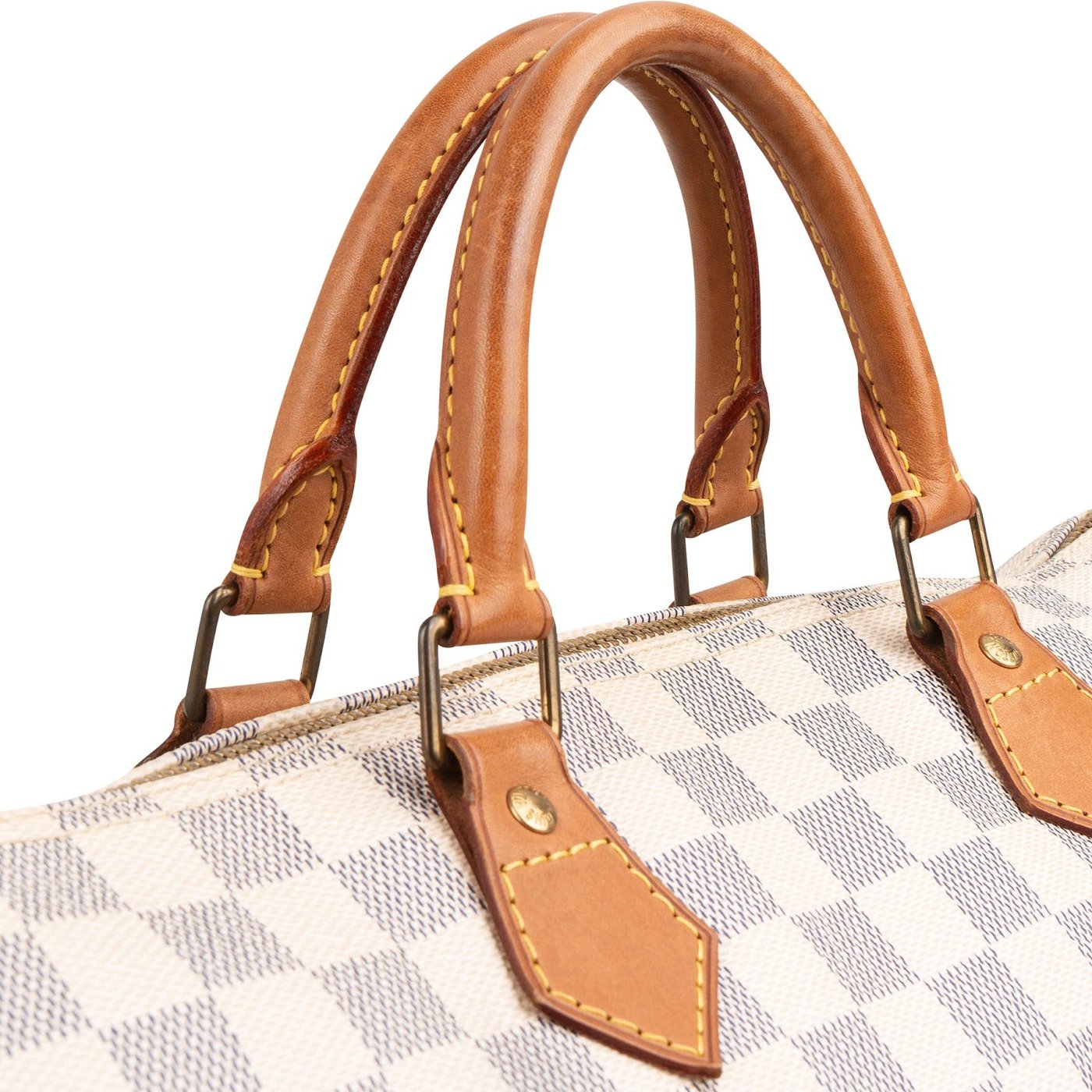 Louis Vuitton Monogram Damier Azur Canvas Speedy 35 Handbag