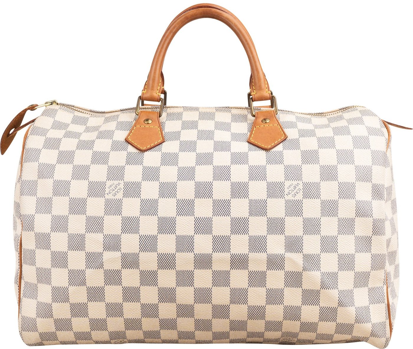 Louis Vuitton Monogram Damier Azur Canvas Speedy 35 Handbag